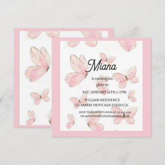 Birthday invitations 招待状