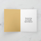 Birthday Irish Wolfhound with Party Hat カード (内部)