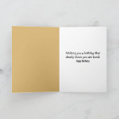 Birthday Kitten Drinking Cow Milk カード (内部)