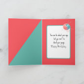 Birthday Knitting Stitches カード (内部)