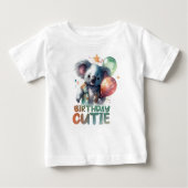 Birthday Koala Design ベビーTシャツ (正面)
