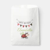 Birthday Ladybug Treat Bag フェイバーバッグ (正面)