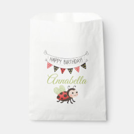 Birthday Ladybug Treat Bag フェイバーバッグ