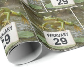 Birthday Leap Year Frog ラッピングペーパー (ロールコーナー)