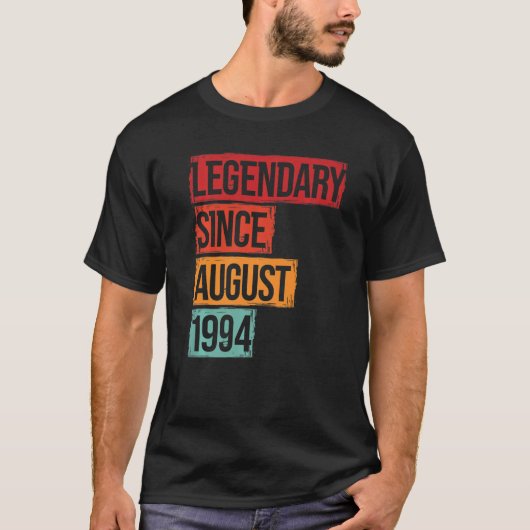 Birthday Legendary Since August 1994 Tシャツ (正面)