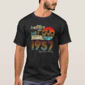 Birthday Legendary Since May 1957 Gift Tシャツ (正面)