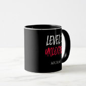 Birthday Level 18 Unlocked Black Combo Mug マグカップ (正面右)