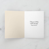 Birthday Lily of the Valley on Abstract カード (内部)