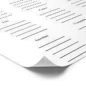 Birthday list ポスター (角)