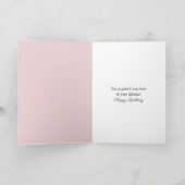 Birthday Little Girl With Ice Skates and Dog カード (内部)