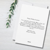 Birthday Love My Grandmother Airplane Heart Custom シーズンカード