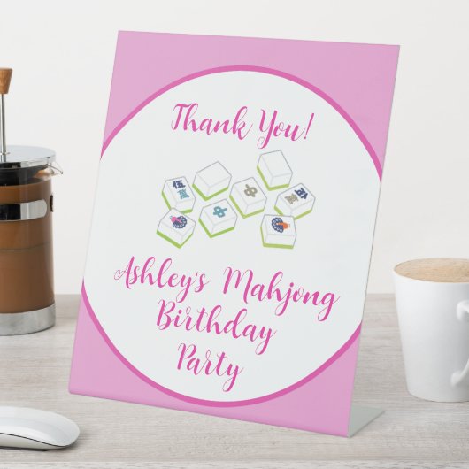 Birthday Mahjong PERSONALIZE 台座サイン (インサイチュ)