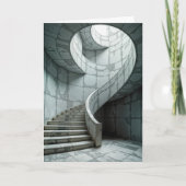 Birthday Marble Spiral Staircase カード (正面)
