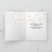 Birthday Medical Bandage Stick Figure People カード (内部)