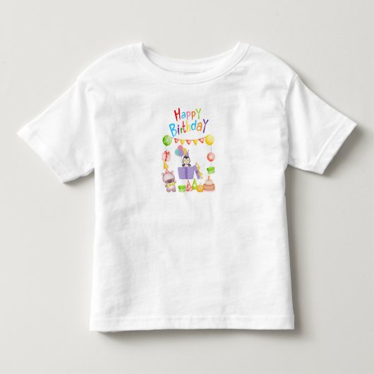 Birthday Mode Fully On トドラーTシャツ (正面)