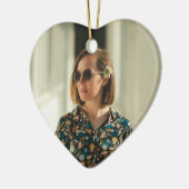 Birthday Moments Captured Photo & Message Ornament セラミックオーナメント (左)