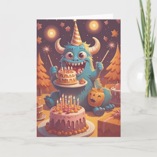 Birthday Monster Bash カード (正面)