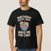 Birthday Mood: Nap – Wake Me For Cake Tee Tシャツ (正面)