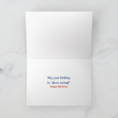 Birthday Mount Rushmore Humor with Fireworks カード (内部)