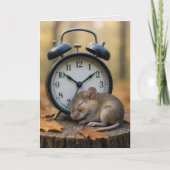 Birthday Mouse Getting Older Humor カード (正面)