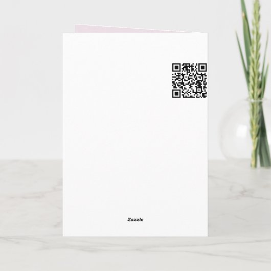 Birthday Mouse Sleeping in a Pink Slipper カード (裏面)