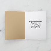 Birthday Mouse with a Surprised Look  カード (内部)