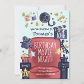 Birthday movie night Invitation 招待状 (正面)