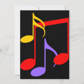 Birthday Music Notes Invitation 招待状 (裏面)