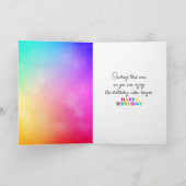 Birthday Neon Abstract  カード (内部)