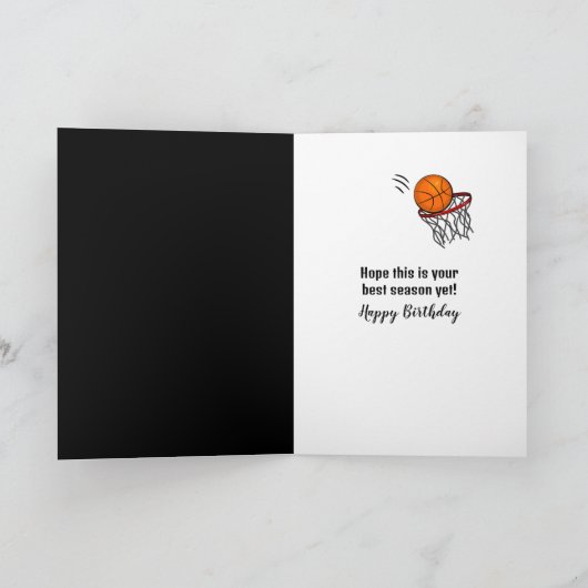 Birthday Neon Basketball Player Number 67 カード (内部)