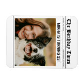 Birthday News Paper マグネット (横)