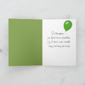 Birthday Old Ladies Chatting on a Lake Bench カード (内部)