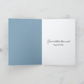 Birthday Old Lady Sitting In Front of a Fan カード (内部)