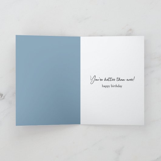 Birthday Old Lady Sitting In Front of a Fan カード (内部)