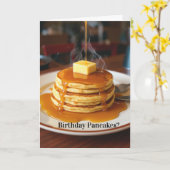 Birthday Pancakes? Birthday Card カード (黄色い花)