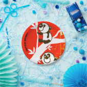 Birthday Pandas ペーパープレート (パーティー)