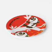 Birthday Pandas ペーパープレート (アングル)