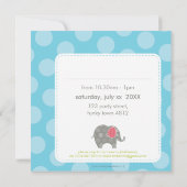 BIRTHDAY PARTY招待状:：象+数字4SQ 招待状 (裏面)