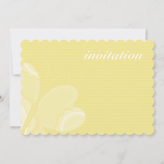 BIRTHDAY PARTY招待状:: flutterby butterfly 2L 招待状 (正面)