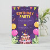 birthday party 招待状 (スタンド正面)