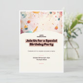 Birthday Party  招待状 (スタンド正面)