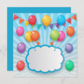 Birthday party 招待状 (正面/裏面)