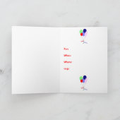 Birthday Party Balloons Invitation 招待状 (内部)