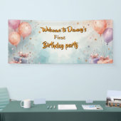 Birthday party banner 横断幕 (トレードショー)