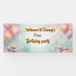 Birthday party banner 横断幕
