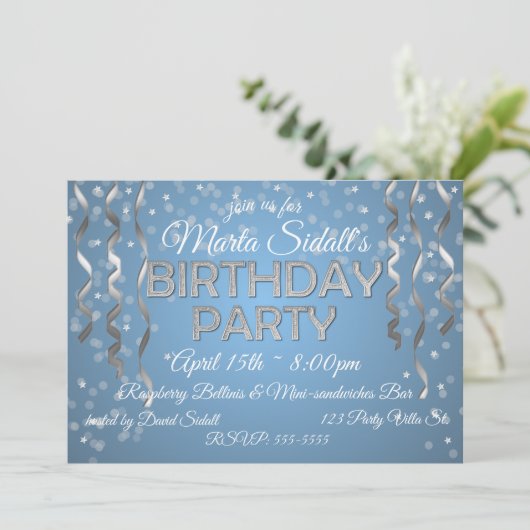 Birthday Party in Diamonds 招待状 (スタンド正面)