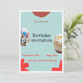 Birthday Party invitation (スタンド正面)