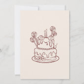 birthday party invitation card 招待状 (裏面)