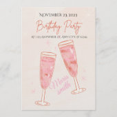 Birthday Party Invitation – Editable Colorful Temp 招待状 (正面)