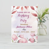 Birthday Party Invitations  招待状 (スタンド正面)